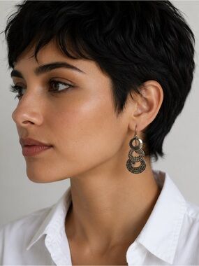 Sterling Silver Dangling Earrings